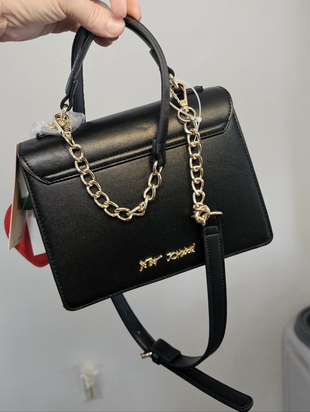 LOW START - Betsey Johnson Cherry Cute Black Crossbody Bag - NWT - Picture 3 of 16